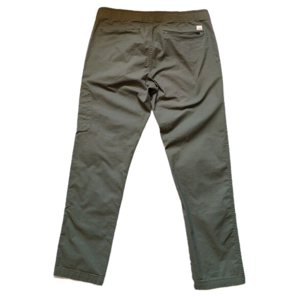 Vuori Vintage Ripstop Pants Womens Large Olive Green Cotton Stretch VW450 - Picture 11 of 12